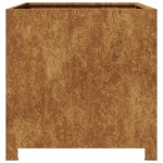 vidaXL Jardinier de grădină 50x50x50 cm Oțel pentru intemperii