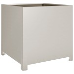 vidaXL Jardinier de grădină 50x50x50 cm Oțel pentru intemperii