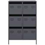 vidaXL Dulap înalt, antracit, 68x39x101,5 cm, oțel vidaXL Dulap înalt, antracit, 68x39x101,5 cm, oțel