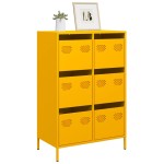 vidaXL Dulap înalt, galben muștar, 68x39x101,5 cm, oțel vidaXL Dulap înalt, galben muștar, 68x39x101,5 cm, oțel