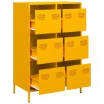 vidaXL Dulap înalt, galben muștar, 68x39x101,5 cm, oțel vidaXL Dulap înalt, galben muștar, 68x39x101,5 cm, oțel