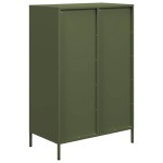 vidaXL Dulap înalt, verde măsliniu, 68x39x101,5 cm, oțel