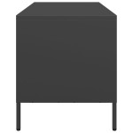 vidaXL Dulap TV, negru, 101,5x39x43,5 cm, oțel laminat la rece