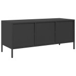 vidaXL Dulap TV, negru, 101,5x39x43,5 cm, oțel laminat la rece