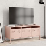 vidaXL Dulap TV, roz, 101,5x39x43,5 cm, oțel laminat la rece vidaXL Dulap TV, roz, 101,5x39x43,5 cm, oțel laminat la rece