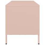 vidaXL Dulap TV, roz, 101,5x39x43,5 cm, oțel laminat la rece vidaXL Dulap TV, roz, 101,5x39x43,5 cm, oțel laminat la rece