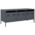 vidaXL Dulap TV, antracit, 101,5x39x43,5 cm, oțel laminat la rece