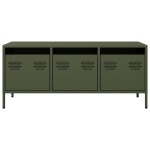 vidaXL Dulap TV, verde măsliniu, 101,5x39x43,5cm, oțel laminat la rece vidaXL Dulap TV, verde măsliniu, 101,5x39x43,5cm, oțel laminat la rece