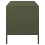 vidaXL Dulap TV, verde măsliniu, 101,5x39x43,5cm, oțel laminat la rece vidaXL Dulap TV, verde măsliniu, 101,5x39x43,5cm, oțel laminat la rece