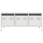 vidaXL Dulap TV, alb, 101,5x39x43,5 cm, oțel laminat la rece