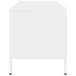 vidaXL Dulap TV, alb, 101,5x39x43,5 cm, oțel laminat la rece
