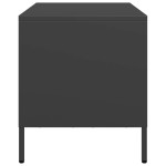 vidaXL Dulap TV, negru, 68x39x43,5 cm, oțel laminat la rece vidaXL Dulap TV, negru, 68x39x43,5 cm, oțel laminat la rece