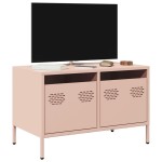 vidaXL Dulap TV, roz, 68x39x43,5 cm, oțel laminat la rece vidaXL Dulap TV, roz, 68x39x43,5 cm, oțel laminat la rece