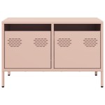vidaXL Dulap TV, roz, 68x39x43,5 cm, oțel laminat la rece vidaXL Dulap TV, roz, 68x39x43,5 cm, oțel laminat la rece