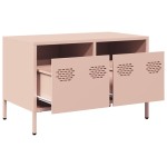 vidaXL Dulap TV, roz, 68x39x43,5 cm, oțel laminat la rece vidaXL Dulap TV, roz, 68x39x43,5 cm, oțel laminat la rece