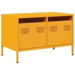 vidaXL Dulap TV, galben muștar, 68x39x43,5 cm, oțel laminat la rece
