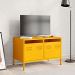 vidaXL Dulap TV, galben muștar, 68x39x43,5 cm, oțel laminat la rece