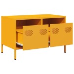 vidaXL Dulap TV, galben muștar, 68x39x43,5 cm, oțel laminat la rece