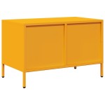 vidaXL Dulap TV, galben muștar, 68x39x43,5 cm, oțel laminat la rece