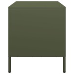vidaXL Dulap TV, verde măsliniu, 68x39x43,5 cm, oțel laminat la rece vidaXL Dulap TV, verde măsliniu, 68x39x43,5 cm, oțel laminat la rece