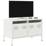 vidaXL Dulap TV, alb, 68x39x43,5 cm, oțel laminat la rece vidaXL Dulap TV, alb, 68x39x43,5 cm, oțel laminat la rece