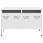 vidaXL Dulap TV, alb, 68x39x43,5 cm, oțel laminat la rece vidaXL Dulap TV, alb, 68x39x43,5 cm, oțel laminat la rece