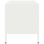 vidaXL Dulap TV, alb, 68x39x43,5 cm, oțel laminat la rece vidaXL Dulap TV, alb, 68x39x43,5 cm, oțel laminat la rece