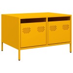 vidaXL Dulap TV, galben muștar, 68x50x43,5 cm, oțel laminat la rece