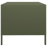 vidaXL Dulap TV, verde măsliniu, 68x50x43,5 cm, oțel laminat la rece vidaXL Dulap TV, verde măsliniu, 68x50x43,5 cm, oțel laminat la rece
