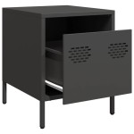 vidaXL Noptiere, 2 buc., negru, 35x39x43,5 cm, oțel vidaXL Noptiere, 2 buc., negru, 35x39x43,5 cm, oțel