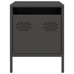 vidaXL Noptiere, 2 buc., negru, 35x39x43,5 cm, oțel vidaXL Noptiere, 2 buc., negru, 35x39x43,5 cm, oțel