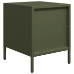 vidaXL Noptieră, verde olive, 35x39x43,5 cm, oțel vidaXL Noptieră, verde olive, 35x39x43,5 cm, oțel