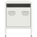 vidaXL Noptieră, alb, 35x39x43,5 cm, oțel