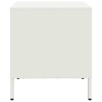 vidaXL Noptieră, alb, 35x39x43,5 cm, oțel