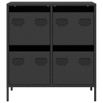 vidaXL Dulap, negru, 68x39x73,5 cm, oțel laminat la rece