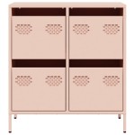 vidaXL Dulap, roz, 68x39x73,5 cm, oțel laminat la rece vidaXL Dulap, roz, 68x39x73,5 cm, oțel laminat la rece