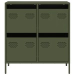 vidaXL Dulap, verde măsliniu, 68x39x73,5 cm, oțel laminat la rece