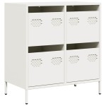 vidaXL Dulap, alb, 68x39x73,5 cm, oțel laminat la rece