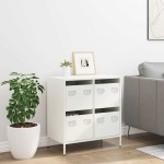 vidaXL Dulap, alb, 68x39x73,5 cm, oțel laminat la rece