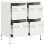 vidaXL Dulap, alb, 68x39x73,5 cm, oțel laminat la rece