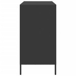 vidaXL Dulap, negru, 101,5x39x73,5 cm, oțel laminat la rece