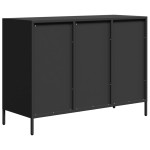 vidaXL Dulap, negru, 101,5x39x73,5 cm, oțel laminat la rece