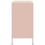 vidaXL Dulap, roz, 101,5x39x73,5 cm, oțel laminat la rece