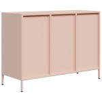 vidaXL Dulap, roz, 101,5x39x73,5 cm, oțel laminat la rece