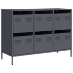 vidaXL Dulap, antracit, 101,5x39x73,5 cm, oțel laminat la rece vidaXL Dulap, antracit, 101,5x39x73,5 cm, oțel laminat la rece