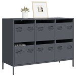 vidaXL Dulap, antracit, 101,5x39x73,5 cm, oțel laminat la rece vidaXL Dulap, antracit, 101,5x39x73,5 cm, oțel laminat la rece