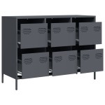 vidaXL Dulap, antracit, 101,5x39x73,5 cm, oțel laminat la rece vidaXL Dulap, antracit, 101,5x39x73,5 cm, oțel laminat la rece