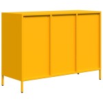 vidaXL Dulap, galben muștar, 101,5x39x73,5 cm, oțel laminat la rece