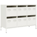 vidaXL Dulap, alb, 101,5x39x73,5 cm, oțel laminat la rece