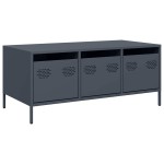 vidaXL Măsuță de cafea antracit 101,5x50x43,5 cm, oțel laminat la rece vidaXL Măsuță de cafea antracit 101,5x50x43,5 cm, oțel laminat la rece